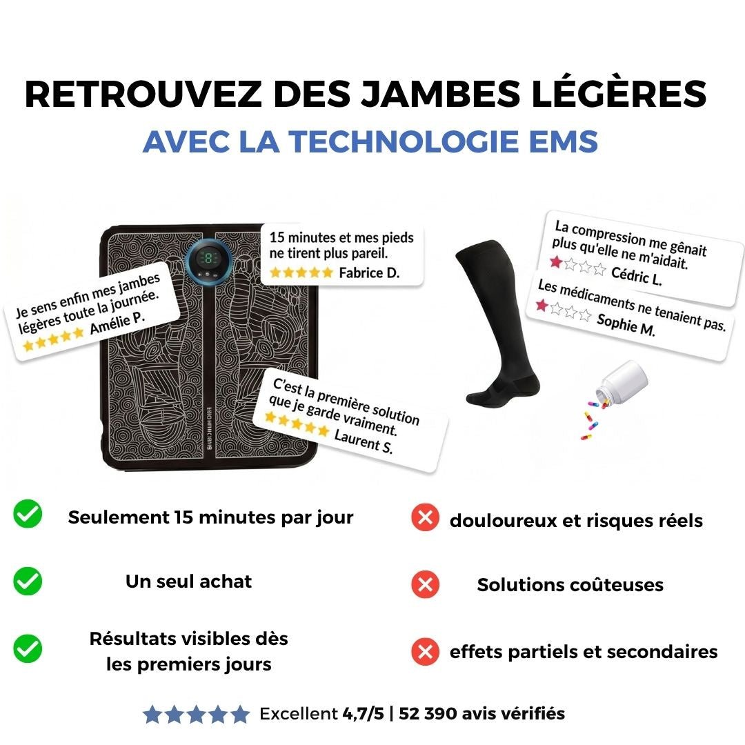 Elvora - Soulagez vos jambes lourdes chez vous - Elvora