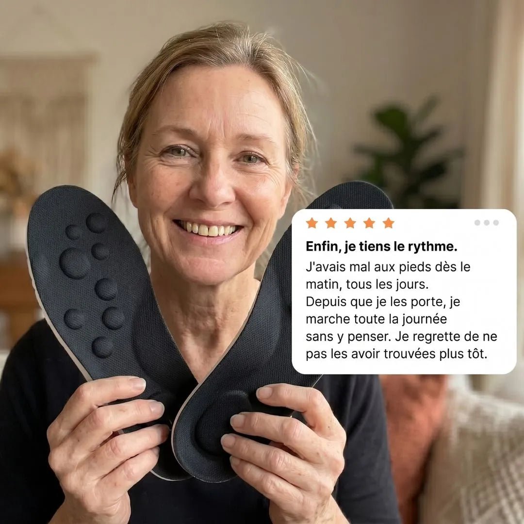 Semelle Elvora™ Conçue pour les pieds après 55 ans - Elvora